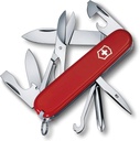 Victorinox Super Tinker Swiss Army Knife, 14 Function Swiss Made Pocket Knife with Large Blade, 2 Screwdrivers and Multipurpose Hook - Red