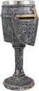 Pacific Giftware Medieval Knight of The Cross Medieval Suit of Armor Helm 7" H Goblet Chalice