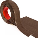 Art3d Vinyl Floor Transition Strip - Laminate Floor Divider for Joining Gaps and Carpets, Brown (10 FT, 1.57in)