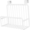 over The Door Hanging Basket for Kitchen and Bathroom Organization Nail Storage Rack for Condiments and Items Fits Cabinet Doors up to Thick Strong Capacity