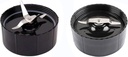 Replacement Cross and Flat Blades Kit compatible with Magic Bullet Blender Juicer Mixerm 250W MB1001/MB 1001B/MBR-1701 /MBR-1702 /MBR-1101 /MB-BX1770-02/MBR (2Pack, 1 Crossblade+1 flat blade)
