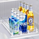 Drink Organizer for Mini Fridge, Sunoyar Automatic Pusher Drink Dispenser for Refrigerator, Soda Can Organizer for Beer Beverage, Holds up to 12 Cans 3Row (Depth12.2" xWide9.9")