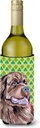 Caroline's Treasures LH9174LITERK Newfoundland St. Patrick's Day Shamrock Portrait Wine Bottle Hugger Bottle Cooler Sleeve Hugger Machine Washable Collapsible Insulator Beverage Insulated Holder