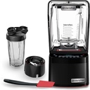 Blendtec Professional 800 Blender, 34 oz GO Travel Bottle, 90 oz WildSide+ Jar, and Spoonula Spatula - Kitchen Blender Bundle - Black