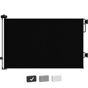 Cumbor Retractable Baby Gates for Stairs, Mom Choice Award Winner-55 Wide Mesh Dog Gate for Doorways, 34" Tall Easy to Use Pet Fence for The House, Toddler Safety Essentials Indoor&Outdoor, Black