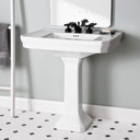 Vintage Tub & Bath 32 Inch Pedestal Sink - 8 Inch Faucet Drillings - White