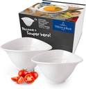 Villeroy & Boch Vapiano Soup Bowl Set, 2 Pieces, Premium Porcelain, White