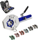 Hydraulic AC Hose Crimper Hydra-Krimp 71500 Manual A/C Hose Crimper Kit Air Conditioning Repaire Handheld Hydraulic Hose Crimping Tool for BH Air Conditioner Hose & Beadlock A/C Fittings