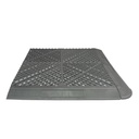 SafeRacks Floor Tile Edge Pieces - Garage Transformation Project, Seamless, Durable Interlocking, Enhance Appearance and Safety, Compatible with SafeRacks Tiles - 15.75" x 2", Female Kit Edge, Gray