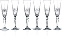 Lorenzo RCR Crystal Melodia Collection Champagne Flutes Glass Set