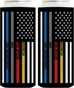 First Responder Gifts For Women First Responders Working Together To Make A Difference 2-Pack Ultra Slim Can Thermocoolers