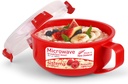 Sistema Microwave Collection Breakfast Bowl, 28.7oz./850ml, Red