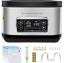 Homtone Sous Vide Cooker, Sous Vide Machine 8 Quart, Sous Vide Precise Cooker Accurate Temperature and Time Control Digital Display，Stainless Steel Suveed Cooking Machine Vacuum Bags + Pump Included