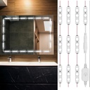 Mirror Lights, 10ft Hollywood Style LED Vanity Mirror Light, Dimmable Ultra Bright White Touch Control Light Strip for Makeup Vanity & Bathroom Mirror (Mirror Not Included)