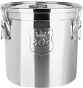 6L Stainless Steel Airtight Canister Flour Container Food Storage Container Rice Buckets with Lids for Kitchen Food Bean Flour Oil Sugar Milk Cookie Storage