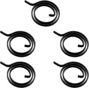 5PCS Reset Circular Torsion Springs Universal Anti Theft Door Lock Accessories Anti Theft Door Handle Interior Repair Replacement Parts Suitable for Door Handle Handle Black