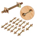 Countertop Connector,Furniture Fastening Connectors Table Top Fasteners Countertop Flip Connector Joint Connector Bed Connecting Kit & Furniture Drawbolt Pack Miter Draw Bolt【5/16" x 3-1/2" (12PCS)】