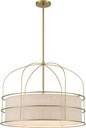 Minka Lavery 2156-695 Gateway Park Pendant, 6-Light, 360 Total Watts, 26-in H x 19.5-in W, Soft Brass