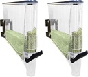 FixtureDisplays® 2.6 Gallon Gravity Bin Food Dispenser Cereal Dispenser Candy Dispenser 15774-2PK-NF
