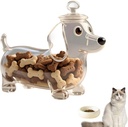 French Bulldog Snack Jar - Airtight Container with Lid for Dog Treats, Cookies, Candy & Coffee Pods, Kitchen Countertop Decor (Dachshund)