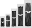 Zip Ties Assorted Size,6+8+12+14+18 Inch,60 LBS 500PCS Tensile Strength Heavy Duty Cable Wire Ties With Self-Locking Adjustable More Durable Nylon Tie Wraps for Indoor Outdoor