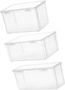 STOBAZA 3Pcs Airtight Bread Storage Container Plastic Loaf Box for Kitchen Organization Bread Keeper Lids for Homemade and Kitchen Counter Use