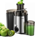 Juicer Machine, HOUSNAT Centrifugal Juicer,Extractor Max Power 800W Juice, 65MM Chute for Whole Fruit and Vegetables, Juice Extractor with 3 Speeds Quick Juicing, Easy to Clean, BPA Free,Silver