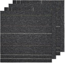 20Pcs Carpet Square Tiles 20'' x 20'' Commercial Heavy Duty Carpet Squares Cuttable Carpet Floor Tile Washable for Home Office Hotel, Dark Gray Stripe