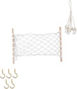Handwoven Macrame Vegetable Fruit Hammock Chic Hanging Storage Basket for Kitchen Organization Decorative Design for and Counter Space Saving