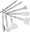 8 pcs SDS Plus Chisel Set, Masonry Concrete Drill Bit Set, Tile Removal Chisel Bits for Rotary Hammer with Point Flat Wide Tile Inclined Grooving Scraping Scaling Chisels