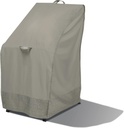 Duck Covers Weekend Water-Resistant Outdoor Stackable Chair Cover with Integrated Duck Dome, 26 x 28 x 49 Inch, Moon Rock, Stackable Chair Covers for Outdoor Furniture
