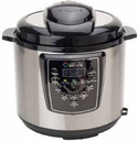 6 Quart Pressure Cooker 12 preset cooking options Multi- Use Programmable Pressure Cooker, Slow Cooker, Rice Cooker, Yogurt Maker, Egg Cooker, Sauté, Steamer, Warmer, and Sterilizer