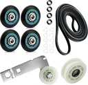 Upgraded WPW10314173 4392067 Dryer Repair Kit fit for Whirlpool Maytag Bravos XL Dryer Parts MEDB835DW4 with Dryer Belt Drum Roller 279640 W10837240 661570V W10314171 2015 4392067VP 80047 prime&swift