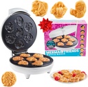 Mermaid Waffle Maker - Create 7 Different Mermaid Shaped Waffles in Minutes - Cool Under the Sea Breakfast for Kids & Adults- Electric Nonstick Waffler Iron Ocean Theme w Recipes, Xmas Gift for Girls