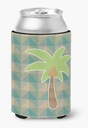 Caroline's Treasures BB7028CC Palm Tree Can or Bottle Hugger Cooler Washable Drink Sleeve Collapsible Beverage Insulated Holder, Can Hugger, Multicolor