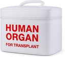 Vintage and Funny Human Organ Lunch Box,the Safest Box for Human Organ Transplantation, Waterproof Lining,Transport Meals, Snacks & More,Emt Gifts