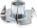 Prime-Line 9078847 T-Nuts, 4-Prong Metric, M6-1.0, Zinc Plated Steel (10 Pack)