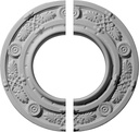 Ekena Millwork CM08DN2 8"OD x 3 7/8"ID x 1/2"P Daniela Ceiling Medallion, Fits Canopies up to 3-7/8", 2 Piece