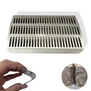 30PCS Stainless Steel Brick Weep Hole Covers for Brick Walls，5.5"x2.8" Fire Bricks Can Be Cut or Stacked to Fill Different Size Weep Holes.