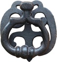 Door Knocker, Door Knocker Vintage Door Knocker, Front Door Handle Antique Metal Pull Rings for Outdoor Wall Deck Fence, Solid Cast Iron Gate Rings Small Knobs