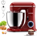 Ailessom Stand Mixer,6.5-QT 660W 10-Speed Tilt-Head Food Mixer, Kitchen Electric Mixer with Bowl, Dough Hook, Beater, Whisk for Most Home Cooks, (6.5QT, Empire Red）, 1533P