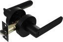 LIFKOME Interior Door Lever Handle Set Privacy Locking Handles for Bedroom and Bathroom Black Passage Door Levers 3 Rod Design Keyless Entry