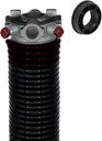 Garage Door Torsion Spring (0.234" Wire x 2" D x 25" L) with 1" Nylon Bushing | Left Hand Wound Replacement (Right Side)