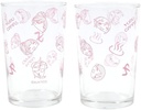 Yurucamp Bathing Glass Cup Set, Amazon Exclusive Color, Pink