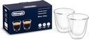 DeLonghi 3oz Espresso Double Wall Thermal Glasses, Set of 2