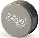 Beamer Crown Logo 3-Piece 63mm Acrylic Grinder - Opaque Gray Color + Beamer Smoke Sticker