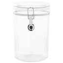 HUBERT Kitchen Canister Clear Plastic Round 57 Ounce - 5"Dia x 7 1/2"H