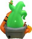 6FT Halloween Outdoor inflatables Decorations,Halloween Blow Up Green Monster Python Decorations with LED Lights,Yard Decor for Outdoor Indoor Garden Party