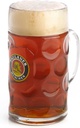 Paulaner Dimpled Isar Beer Mug - 1 Liter Mass Krug