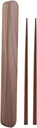 Portable Black Walnut Wooden Chopstick Box Set,Reusable Chopsticks, Eco Friendly Wooden Chopsticks Set, Suitable for School Office Camping Picnic Lunch, Wooden Chopsticks Set Chopsticks with Case